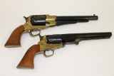 TWO (2) COLT STYLE CONNECTICUT VALLEY ARMS ITALY, .44 BLACK POWDER REVOLVER