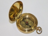 BRASS CLAM SHELL CASE COMPASS