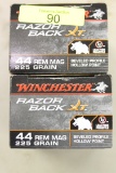 FORTY (40) ROUNDS WINCHESTER RAZOR BACK, .44 MAG AMMO