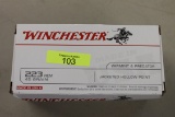 FORTY (40) ROUNDS WINCHESTER .223 REM AMMO, 45 GRAIN