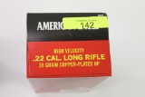 FOUR HUNDRED (400) ROUNDS AMERICAN EAGLE, .22 LR AMMO