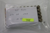 FIFTY (50) ROUNDS ASST. .45 AUTO AMMO, 230 GR FMJ