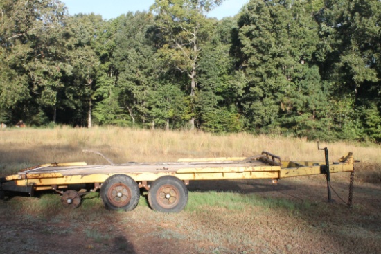 7' X 15' FLAT BED TRAILER W/ 2 FT DOVETAIL