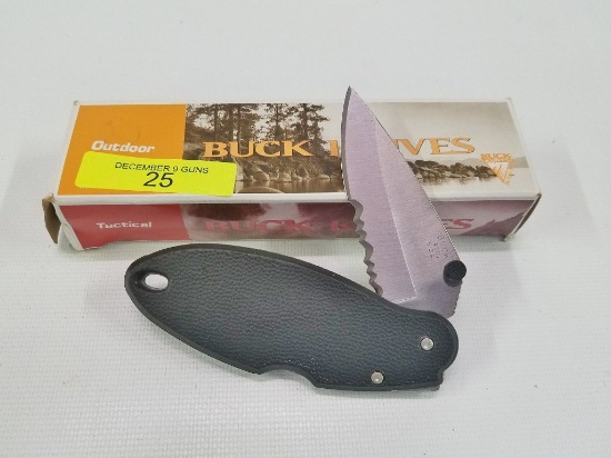 BUCK MODEL 2725, QUEST SERRATED KNIFE, NEW IN BOX