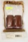 TAGUA BROWN LEATHER MODEL MC6-033, DOUBLE MAGAZINE CARRIER, GLOCK 9MM, NEW