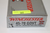 TWENTY (20) ROUNDS WINCHESTER 45-70 GOVERNMENT AMMO, 300 GR JHP