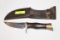 BROWNING MODEL 4018 WOOD HANDLE KNIFE W/ SHEATH, 8.5