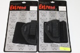 TWO (2) BULLDOG EXTREME, FSN-1, RIGHT ANKLE HOLSTERS, SMALL .22 & .32 PISTOLS, NEW