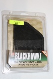 BLACKHAWK SZ 04, NYLON INSIDE THE POCKET HOLSTER, MOST SUB COMPACT 9MM & 40 CAL, NEW