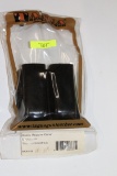 TAGUA MC6-032, BLACK LEATHER DOUBLE MAGAZINE CARRIER, GLOCK 9MM, NEW
