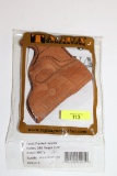 TAGUA BROWN LEATHER FRONT POCKET HOLSTER, KEL-TEC 380, RUGER LCP, NEW
