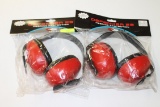 TWO (2) DEFENDER 23 HEARING PROTECTION HEAD SETS, NEW