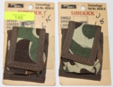 TWO (2) UNCLE MIKES SIDEKICK CAMOUFLAGE SPEED LOADER POUCH, NEW