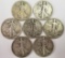 THIRTY ONE (31) ASSORTED DATE WALKING LIBERTY SILVER HALF DOLLARS