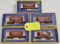 LOT OF FIVE (5) AHM HO SCALE UNION PACIFIC ORE CARS, IN ORIGINAL BOXES