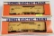 TWO (2) LIONEL O SCALE TEXAS & PACIFIC 16131 HYROFRAME-60 CARS