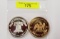 TWO (2) .999 SILVER LIBERTY BELL TROY OUNCE ROUNDS