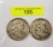 1951 & 1959 FRANKLIN SILVER HALF DOLLARS