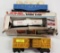 THREE (3) LIONEL O SCALE TANKERS, BOXCAR AND GONDOLA LOT