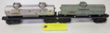 LIONEL 6035 SINGLE DOME & 2465 DOUBLE DOME SUNOCO TANKERS