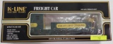 K-LINE O GAUGE KENNECOTT COPPER CORPORATION FREIGHT CAR W/ SPOTLIGHT, NEW IN BOX