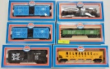 LOT OF SIX (6) MODEL POWER RAIL CARS, IN ORIGINAL BOXES