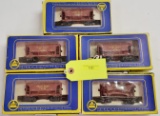 LOT OF FIVE (5) AHM HO SCALE UNION PACIFIC ORE CARS, IN ORIGINAL BOXES