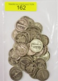 FIFTY (50) ASSORTED DATE MERCURY SILVER DIMES