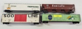 FOUR (4) TYCO HO SCALE BOXCARS