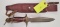 1970 CLYDE FISCHER CUSTOM KNIVES, H SERIES, COMMANDO KNIFE, 8