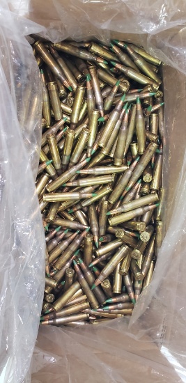 APPROXIMATELY ONE THOUSAND (1000) ROUNDS GREEN TIPPED, 5.56MM AMMO