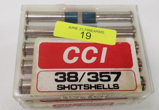 TWENTY (20) ROUNDS CCI, .38/.357 SHOTSHELL AMMO