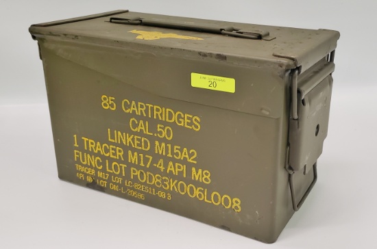 ONE (1) METAL MID-SIZE AMMO CAN (EMPTY)