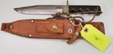 EARLY 1970'S, VINTAGE CUSTOM RANDALL MADE MODEL 14 ATTACK KNIFE, 7.5