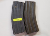 TWO (2) FACTORY COLT 30 ROUND METAL AR-15 MAGAZINES