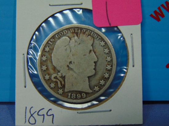 1899 Barber Silver Half Dollar