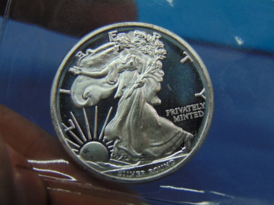 Half Troy Ounce MME Walking Liberty Silver Round