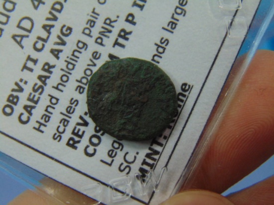 Ancient Early Roman Empire Coin - Claudius