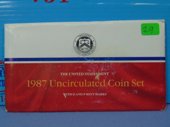 1987 US Mint Uncirculated Coin Set - In OGP