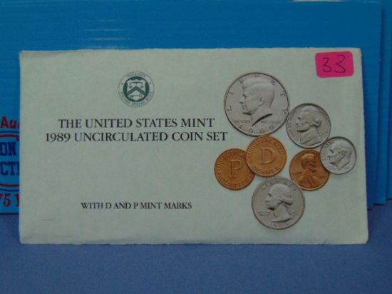 1989 US Mint Uncirculated Coin Set - In OGP