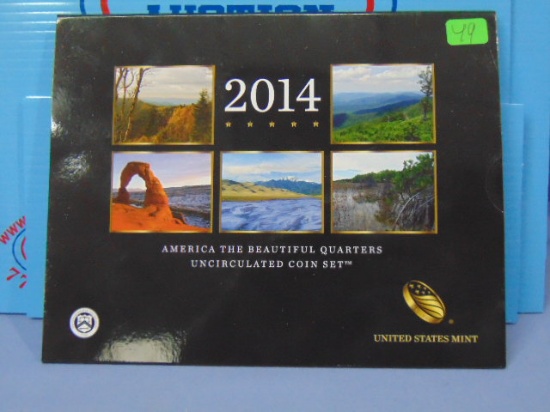 2014 America the Beautiful Uncirculated Quarters Set