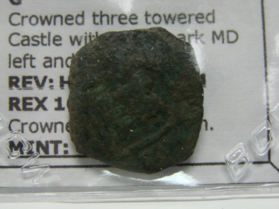 Ancient Spanish Coin Charles II AD 1680 Mint Unknown