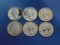 Lot of Six Washington Proof Silver Quarters