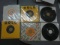 Ten Vintage Elvis Presley 45 Rpm records - With Extra Sleeves