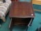 Dark Wood Cupboard End Table