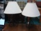 Pair Of Rustic Wrought Metal Table Lamps