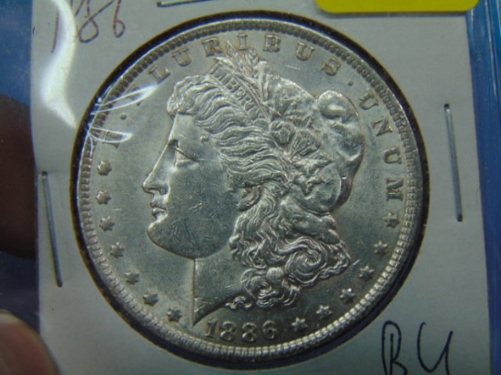 1886 Morgan Silver Dollar - BU