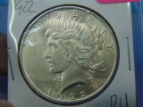 1922 Peace Silver Dollar - BU
