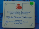 Official Caravel 4-Coin Collection - 24kt Gold Layered - 1492-1992