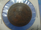 1837 Hard Times Token Cent